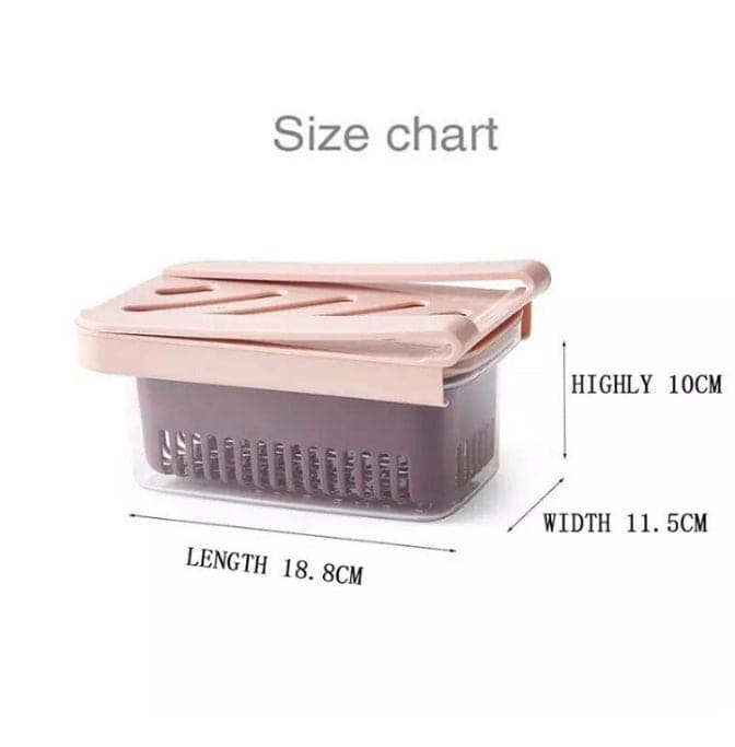 Drawer Refrigerator Basket, Stretchable Fridge Organizer, Pull-out Drawer Fresh Spacers, Ginger Garlic Storage Container For Refrigerator, Vegetables And Fruits Storage Containers Drawer Refrigerator Basket, Stretchable Fridge Organizer, Pull-out Drawer Fresh Spacers, Ginger Garlic Storage Container For Refrigerator, Vegetables And Fruits Storage Containers